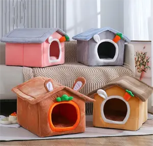 Design adorabile casa di animali domestici di alta qualità cani nidificano comodo letto caldo casa rimovibile