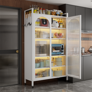 Mueble de Almacenamiento de Múltiples Niveles, Mueble de Almacenamiento Cerrado a Prueba de Polvo para Sala de Estar, Dormitorio u Oficina - Product Image 6