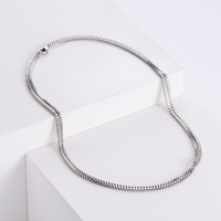 Vente en gros de bijoux fins en vrac, accessoires en acier inoxydable plaqué or 18 carats, colliers à chaîne de boîte tendance pour homme et femme