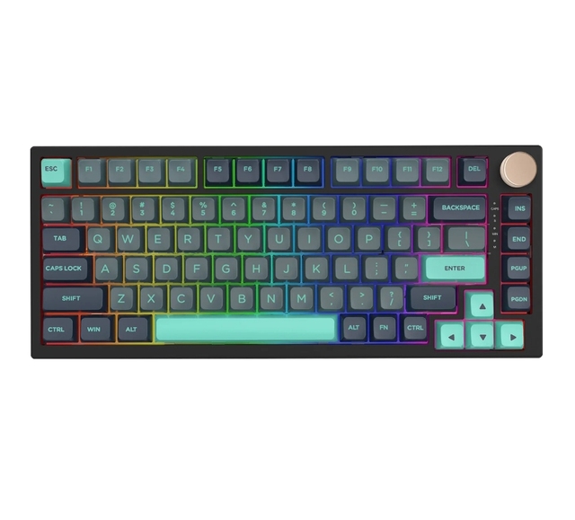New VGN N75 Pro Wireless RGB Mechanical Keyboard with Metal Volume Knob and Multiple Color Options for PC
