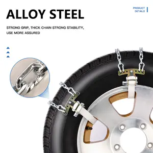 BOHU Hot-selling Winter Car Tire Snow Chain Wheel Tyre Anti-skid Cars Galvanized Snow Tire Chains Steel