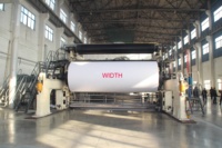 Máquina de fabricación de papel higiénico, línea de producción, planta de reciclaje de papel tisú, 2400
