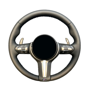 Volant en cuir de qualité supérieure sans airbag pour BMW Série F Série M - Remplacement direct pour un look sportif - Tuning - Product Image 1