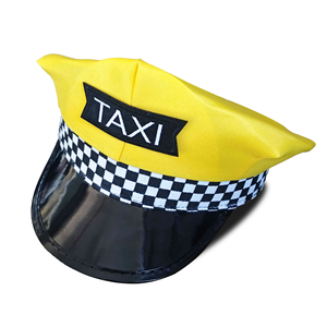 Accesorios de Disfraces de Cosplay Unisex para Adultos, Gorra de Taxista Amarilla para Fiestas, 100% Poliéster, para las Cuatro Estaciones - Product Image 2
