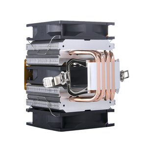 Enfriador de <span class=keywords><strong>CPU</strong></span> QiuzAim de 3 ventiladores de doble Torre, 4 tubos de calor compatibles con Intel AMD RGB Lighting 12V <span class=keywords><strong>Gaming</strong></span> Cooling x79 x99 <span class=keywords><strong>PC</strong></span>, tubo de cobre - Product Image 4