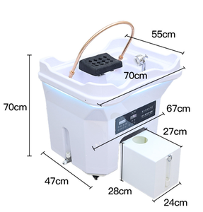 Lavacabezas Móvil con Circulación de Agua a Temperatura Constante para Salón de Belleza, Silla de Masaje, Lavacabezas para Masaje y Champú - Product Image 6