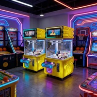 Machines de jeux d'arcade à monnayeur très demandées, machines distributrices de prix avec garantie, cartes métalliques, grue de boxe, cadeaux et jouets