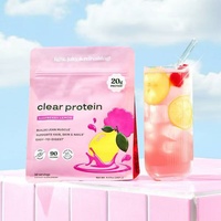 Protéine de lactosérum clair en poudre, saveur fraise et pastèque, 10 portions (247g), marque distributeur, complément alimentaire quotidien