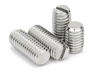 304 paslanmaz çelik tek yuvalı düz uçlu sabitleme vidası, oluklu başlı vida, makine vidası, üst vida - Product Image 1