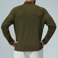 Veste de sport et de randonnée unisexe en polaire douce pour homme, col montant, demi-zip, manches longues, idéale pour l'automne – Style transfrontalier Europe-Amérique
