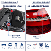 Conjunto de luces traseras LED para BMW X5 E70, OE 63217200821, Plug and Play, ajuste directo, xDrive30i 35i 48i 50i X5 Premium, aprobado