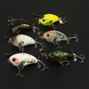 Leurre de pêche artificiel Pompadour Topwater Crawler 45mm 7G, Cicade aquatique Wobbler, Crankbait sonore pour Black-bass et Perche - Product Image 5