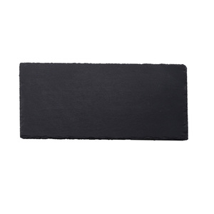 Juego de Platos Rectangulares Redondos de <span class=keywords><strong>Pizarra</strong></span> <span class=keywords><strong>Negra</strong></span> Estilo Japonés, Platos de Sushi Lisos para Restaurante - Product Image 6