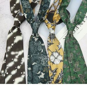 Corbata de Moda Casual Vintage con Estampado Floral para Hombre y Mujer, Accesorio de Moda Juvenil para Camisa - Product Image 5