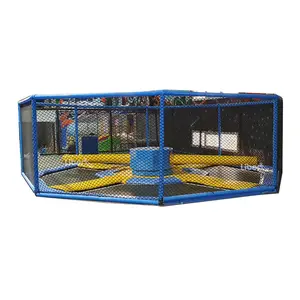 Trampolín rectangular grande para construir parque, juego Popular