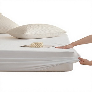 <span class=keywords><strong>Drap</strong></span>-<span class=keywords><strong>housse</strong></span> en TPU <span class=keywords><strong>blanc</strong></span>, imperméable et anti-taches, tricoté, teint uni, avec élastique sur les côtés, pour hôtels, maisons d'hôtes et gîtes, vente en gros Chine - Product Image 1