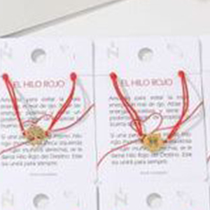 Ensemble de bracelets en acier inoxydable El Hilo Rojo Red Rope, 12 pièces, forme de cœur, unisexe, cadeau, style décontracté - Product Image 5