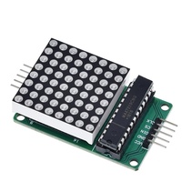 TZT 8x8 8*8 MAX7219 modul matriks Led titik modul kontrol tampilan LED MCU untuk modul antarmuka Arduino 5V katoda umum