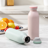 Bouteille d'eau isotherme personnalisée en acier inoxydable 304, double paroi, design moderne, 350 ml/450 ml/600 ml