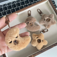 Mignonne pince à cheveux unisexe en forme de capybara étoile en peluche, avec coton PP, 6,5 cm