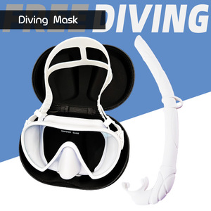 Ensemble de plongée avec masque en silicone et tuba anti-buée, ajustement régulier, équipement de natation d'été avec étui zippé - Product Image 5