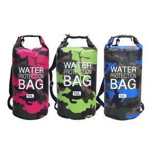 420D PVC Polyester Tissu Léger Swim Drifting Bag Single Shoulder Outdoor Sports Storage Bag Camouflage Waterproof Bag - Product Image 1