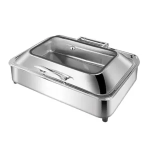 Wholesale Catering Restaurant Luxury Stainless Steel Chafing Dishes Food Warmer Set Buffet stove