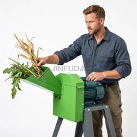 Petite machine à broyer la paille de blé, les tiges d'arachides et de légumineuses pour l'alimentation des moutons et des chèvres