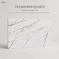 Calacatta Gold Engineered Quarzplatte 3200x1800mm |   CE SGS ISO9001 |   Moderne Umweltfreundliche Wasserdichte Innen-Wandwaschtischplatte