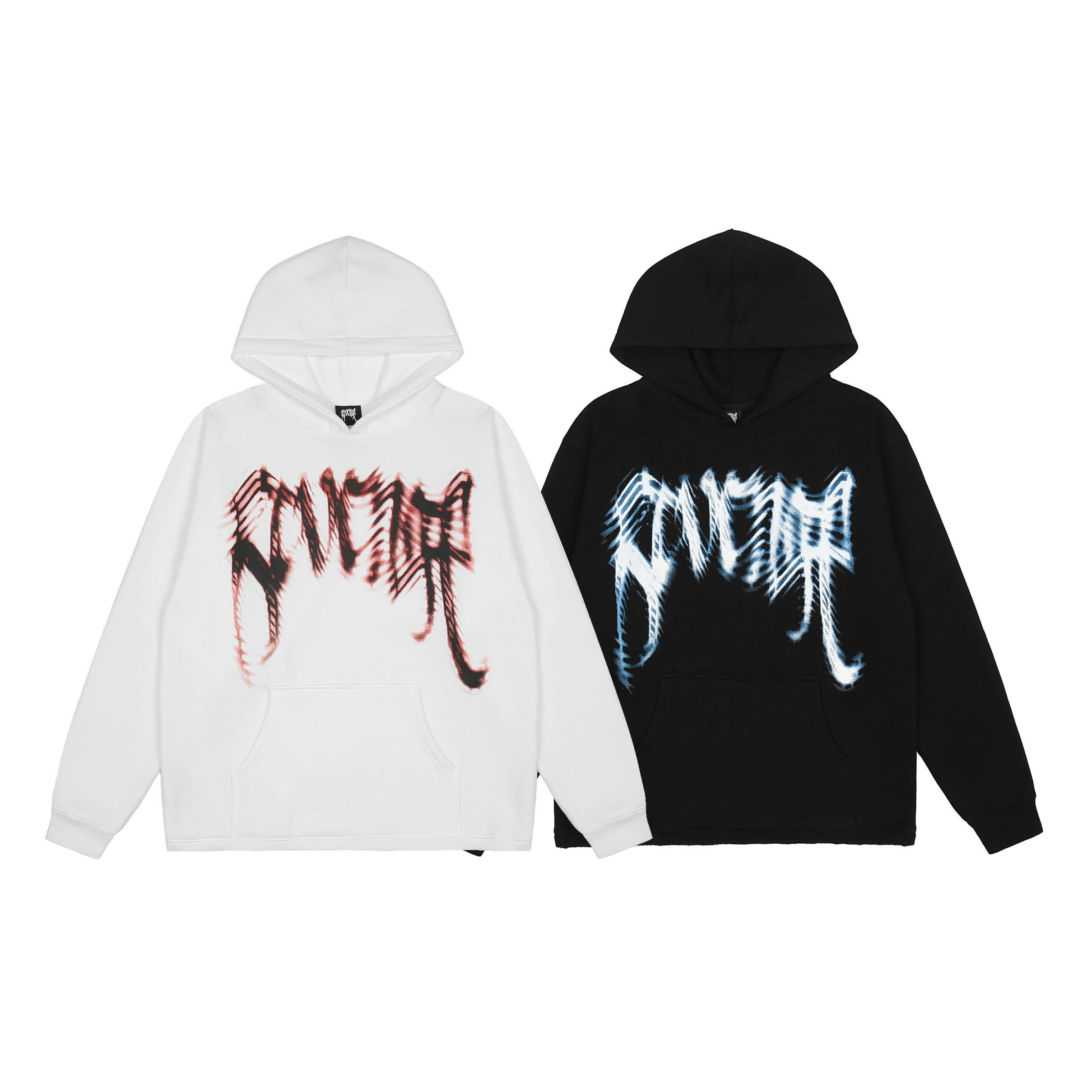 revenge embroidered moletom com capuz