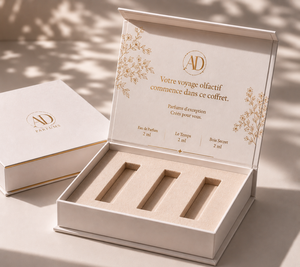 Custom Luxury Magnetic Perfume Packaging Box with Gold Foil Finish&<b>EVA</b> Insert for Fragrance Sample Set - Product Image 5