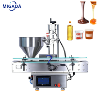 Machine de remplissage automatique de bureau pour pâtes, miel, cosmétiques, huiles essentielles, confitures, encre, solvants et liquides
