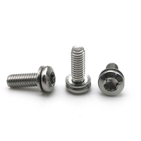 Kustom M2 M3 M4 Sekrup Mesin Kepala Pan Baja Nirkarat 304/316 Torx Soket Pan Kepala Sekrup Kombinasi