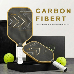 Nueva Pala de Pickleball de Titanio y Carbono 2026, Textura Esmerilada, Núcleo de Panel PP, Amortiguador que <span class=keywords><strong>Optimiza</strong></span> el Efecto de Giro del Balón - Product Image 1