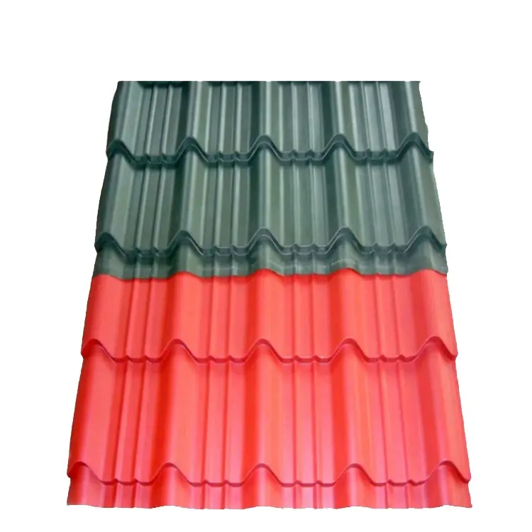 Ventes directes d'usine de tôles ondulées revêtues de couleur galvanisées de haute qualité