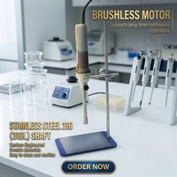 Agitateur homogénéisateur à cisaillement élevé de laboratoire 200-21000 tr/min, machine d'émulsification de liquides avec moteur et roulement pour le traitement chimique