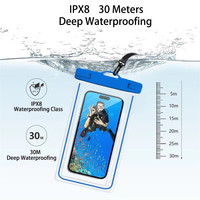 Funda Impermeable para Teléfono IPX8, Funda Seca Universal para Teléfono Celular a Prueba de Agua para Fotografía Subacuática, Natación y Playa con Pantalla Táctil