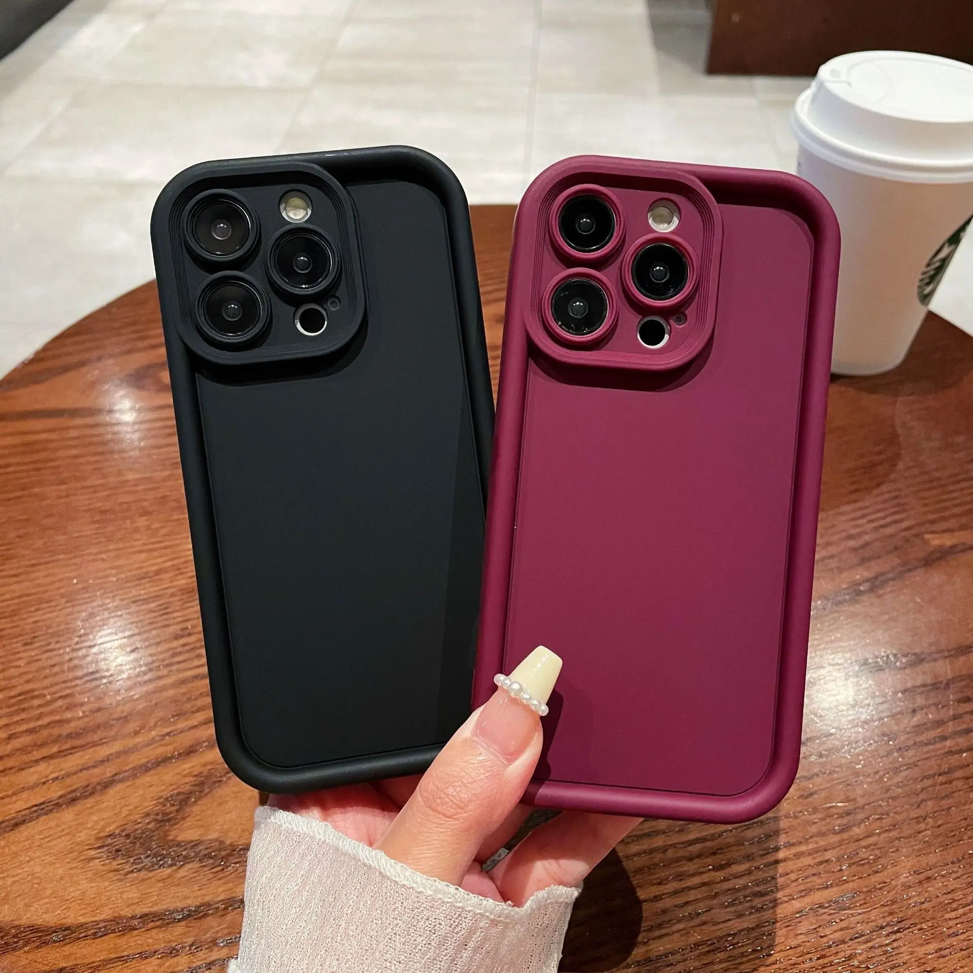 Fundas de teléfono móvil de TPU suave de bajo precio para iPhone 15 14 13 12 11 Pro Max Cámara proteger diseño contraportada para iPhone XR/XS