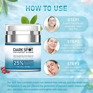 Private Label Coreano Dark Spot Removal Creme Anti Envelhecimento Clareamento Rosto Creme Para Mancha Escura Removendo