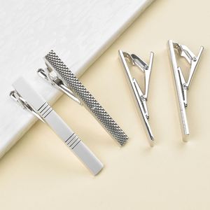 Clips de Corbata Personalizados en Oro, Plata y Níquel Negro con Logotipo Láser 2D, Elegantes Barras de Corbata Metálicas para Hombre - Product Image 4
