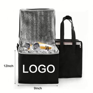 Customized Reusable Thermal Insulated Beers Cooler Bag Lunch Carry Picnic Cooling Non Woven Grocery Shopping - Product Image 2