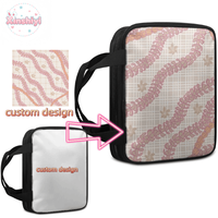 Produits en gros Personnalisé Hawaii Puakenikeni Hibiscus Design Luxe Fermeture Éclair Polyester Sacs à main Bible pour Femmes