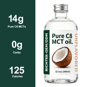 <span class=keywords><strong>Olio</strong></span> MCT C8 Puro Biologico ODM&OEM, Trigliceridi a Catena Media, Grado <span class=keywords><strong>Alimentare</strong></span> 98% <span class=keywords><strong>Cocco</strong></span> Spremuto a Freddo, Certificato GMP - Product Image 4