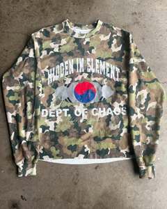 사용자 정의 빈티지 워시 대형 헤비급 박시 FIT T 셔츠 면 전체 DTG 인쇄 카모 와플 열 긴 소매 T-hsirt - Product Image 3