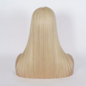 พร้อมส่งท็อปเปอร์ผมแท้สีบลอนด์แพลตตินั่มแบบยุโรป  ฐานโมโน 5x5  พร้อมเคลือบ PU  ท็อปเปอร์ผมโมโนสีบลอนด์สำหรับผู้หญิง - Product Image 3