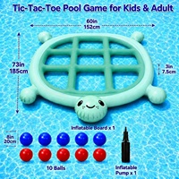 Herstellerproduzierte PVC Aufblasbare Schildkröten-Poolmatratze Eltern-Kind Interaktives Wasserspielzeug Schwimmende Wasserliege 60 Zoll X 73 Zoll (152cm)