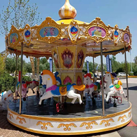 Promotion : Manège intérieur pour enfants et adultes, carrousel de parc d'attractions, balançoire à chevaux pour enfants en extérieur