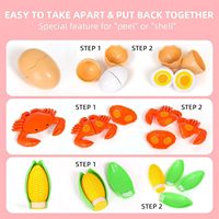Jouets de cuisine pour enfants d'âge préscolaire, faire semblant de couper des pizzas, des fruits, des légumes, des aliments factices, ensembles de jouets pour enfants, filles, garçons, cadeau d'anniversaire