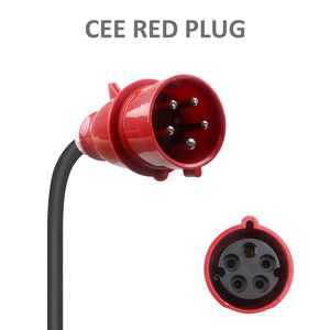 Cargador portátil para vehículos eléctricos de 16A y 11KW con enchufe CEE, corriente ajustable de 16A, protección de seguridad completa para la carga diaria de vehículos eléctricos en la UE. - Product Image 3