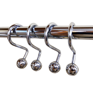 Phụ Kiện Phòng Tắm Móc Sắt Mạ Crôm Móc Rèm Phòng Tắm - Product Image 3